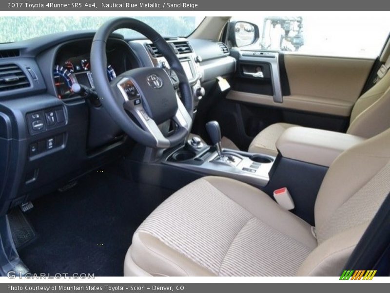 Nautical Blue Metallic / Sand Beige 2017 Toyota 4Runner SR5 4x4