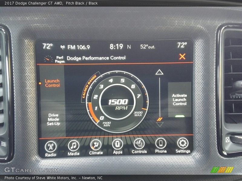 Controls of 2017 Challenger GT AWD