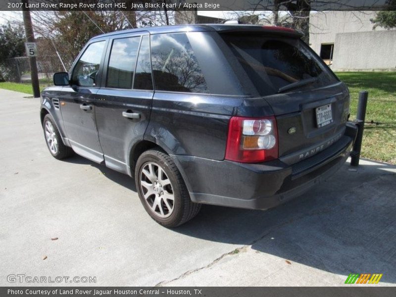 Java Black Pearl / Alpaca Beige 2007 Land Rover Range Rover Sport HSE