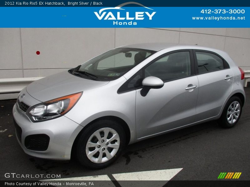 Bright Silver / Black 2012 Kia Rio Rio5 EX Hatchback