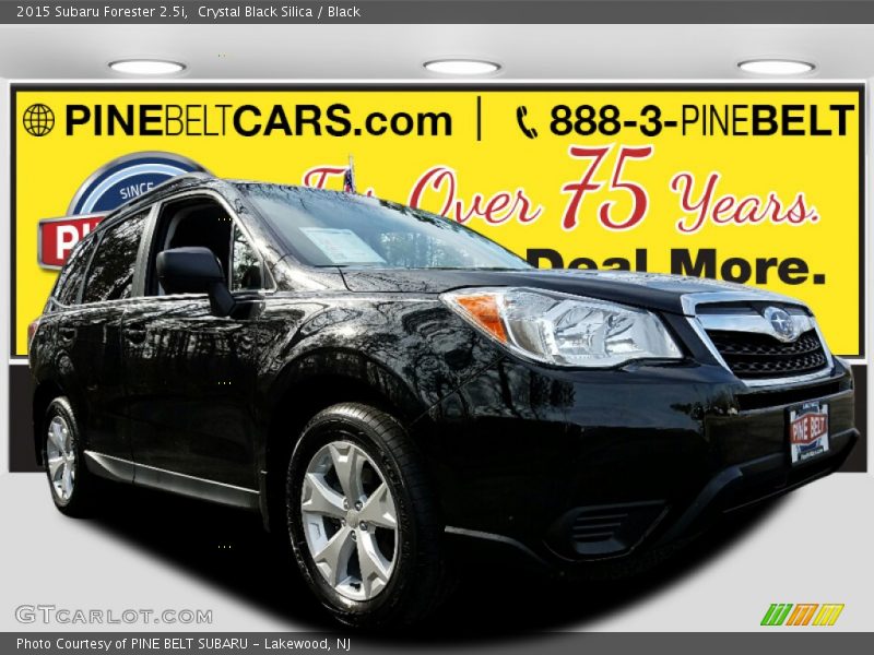 Crystal Black Silica / Black 2015 Subaru Forester 2.5i