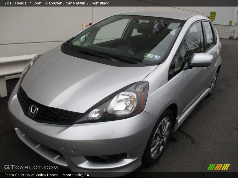 Alabaster Silver Metallic / Sport Black 2013 Honda Fit Sport