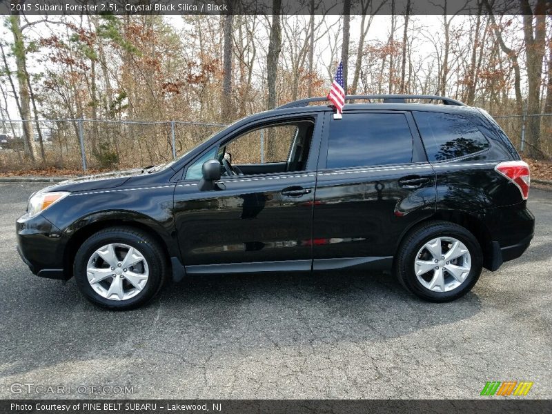 Crystal Black Silica / Black 2015 Subaru Forester 2.5i