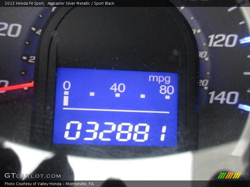 Alabaster Silver Metallic / Sport Black 2013 Honda Fit Sport