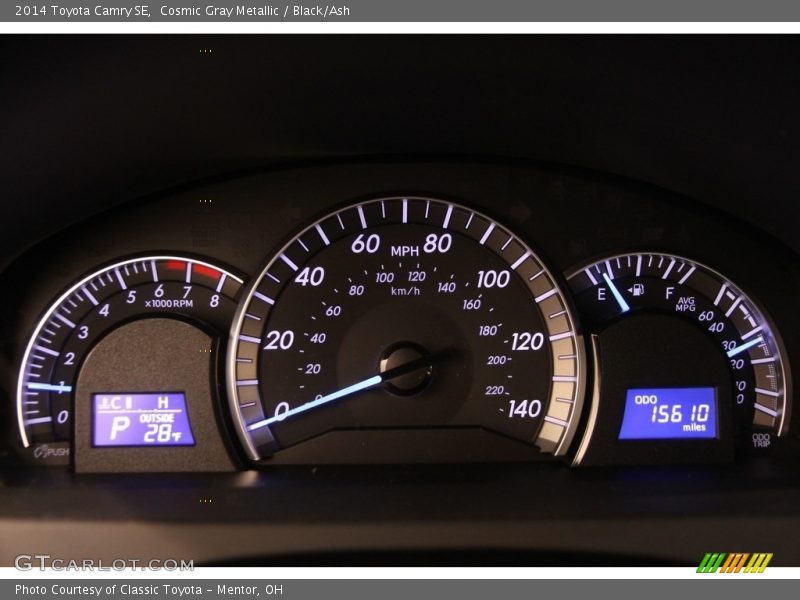 Cosmic Gray Metallic / Black/Ash 2014 Toyota Camry SE