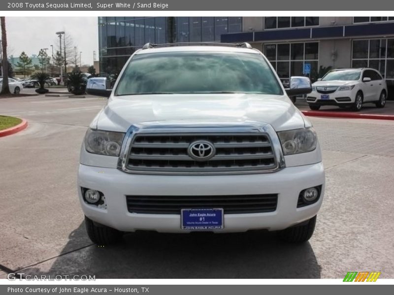 Super White / Sand Beige 2008 Toyota Sequoia Limited