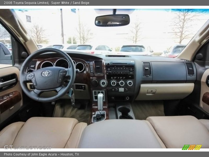 Super White / Sand Beige 2008 Toyota Sequoia Limited