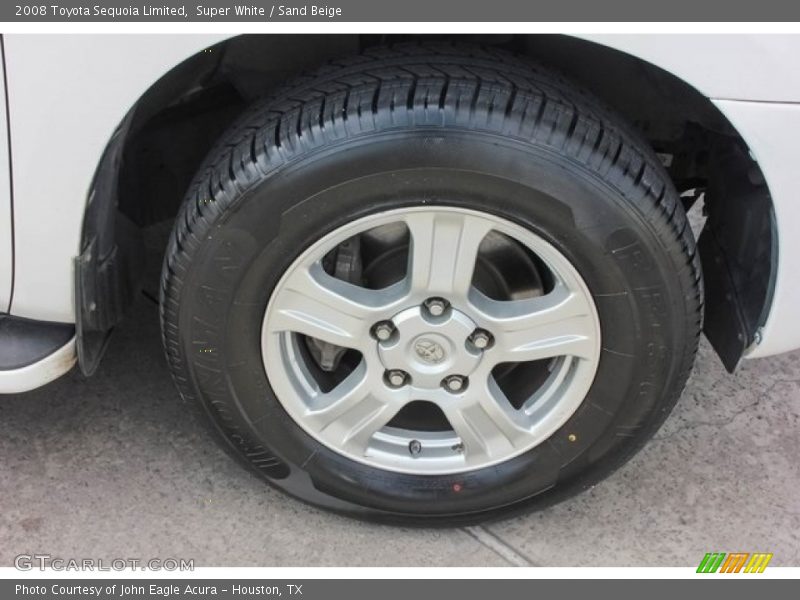 Super White / Sand Beige 2008 Toyota Sequoia Limited