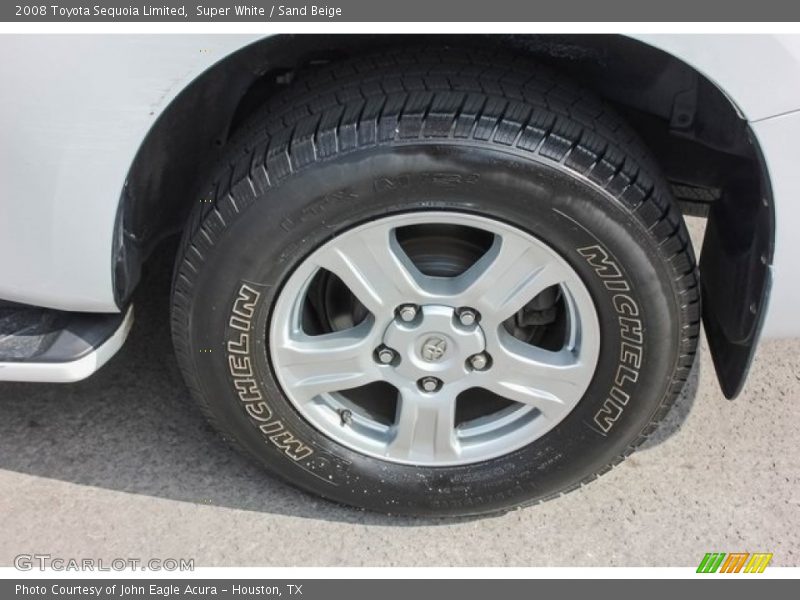 Super White / Sand Beige 2008 Toyota Sequoia Limited