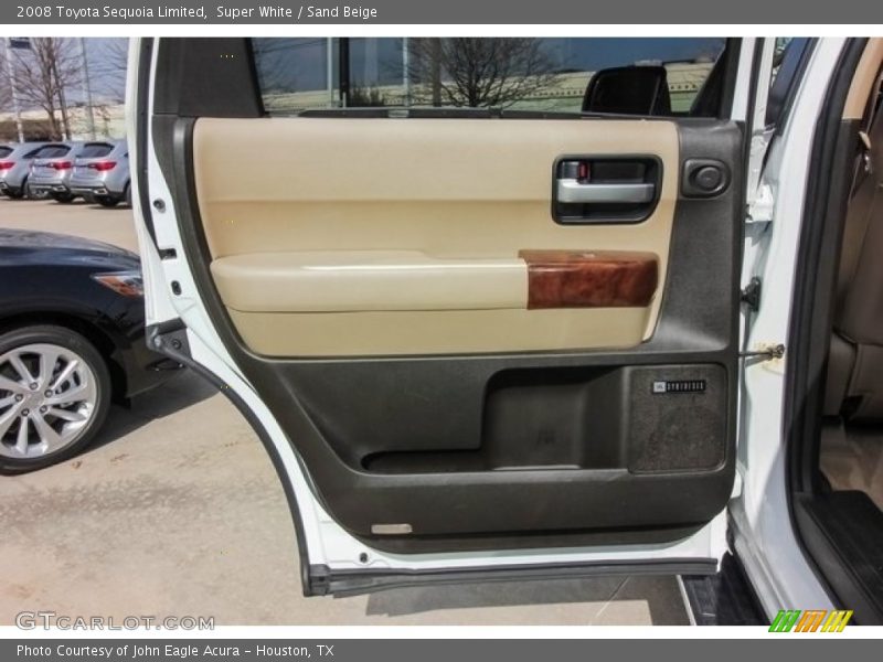 Super White / Sand Beige 2008 Toyota Sequoia Limited