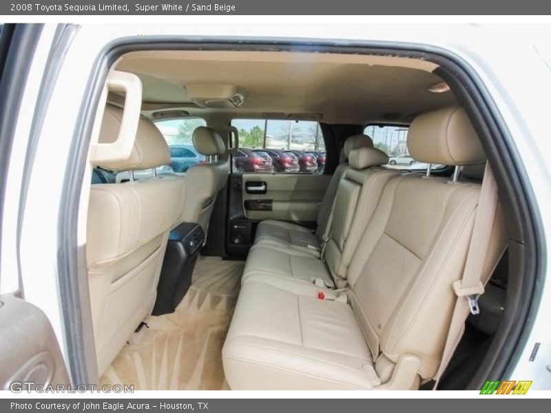 Super White / Sand Beige 2008 Toyota Sequoia Limited