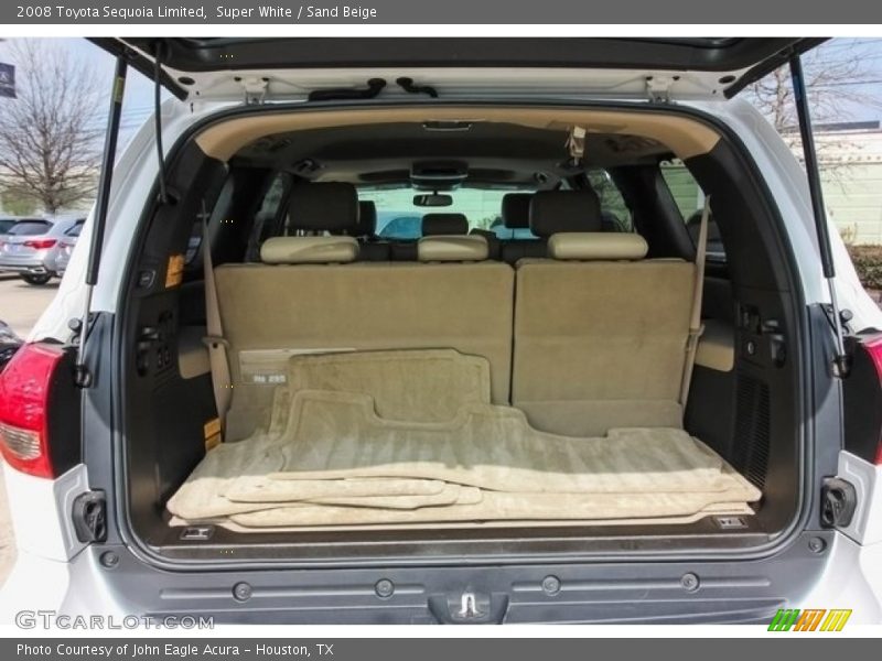 Super White / Sand Beige 2008 Toyota Sequoia Limited