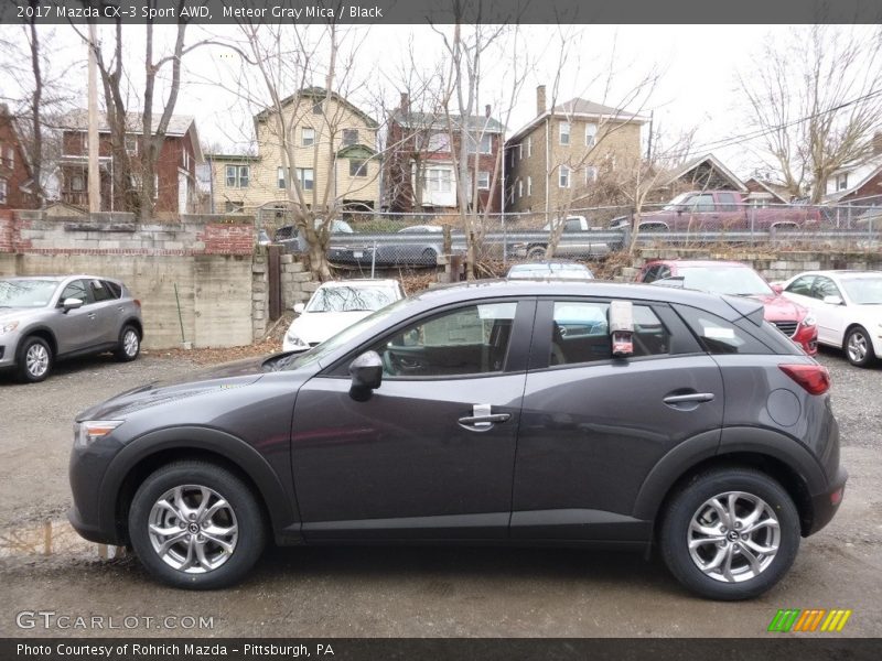 Meteor Gray Mica / Black 2017 Mazda CX-3 Sport AWD