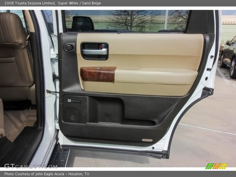 Super White / Sand Beige 2008 Toyota Sequoia Limited