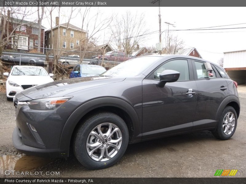 Meteor Gray Mica / Black 2017 Mazda CX-3 Sport AWD