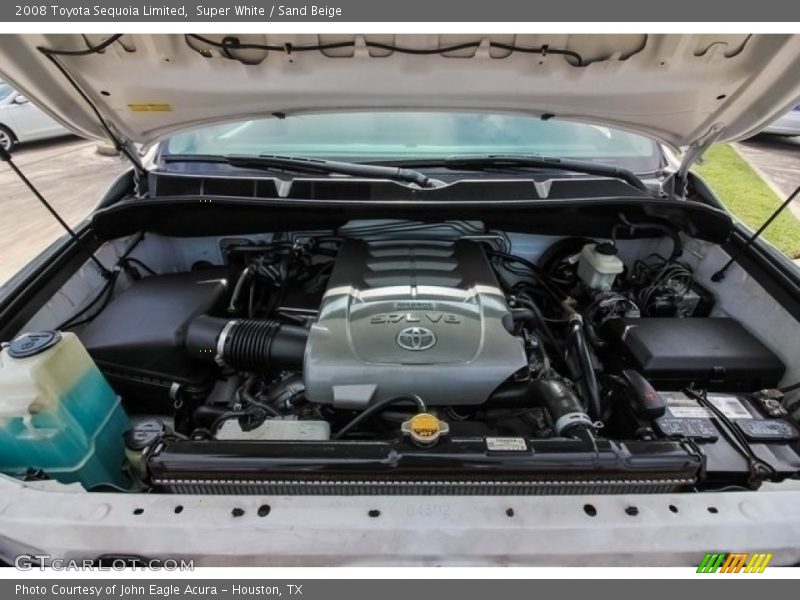 Super White / Sand Beige 2008 Toyota Sequoia Limited