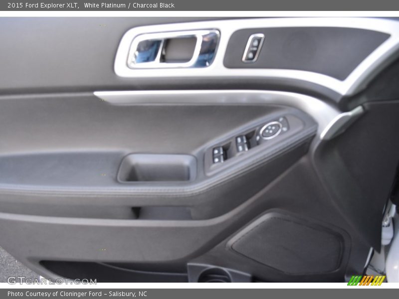White Platinum / Charcoal Black 2015 Ford Explorer XLT
