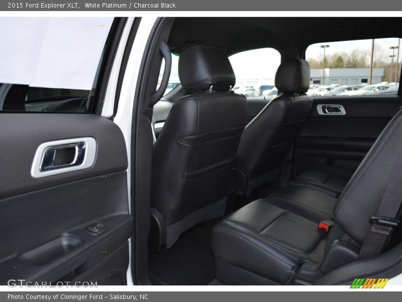 White Platinum / Charcoal Black 2015 Ford Explorer XLT