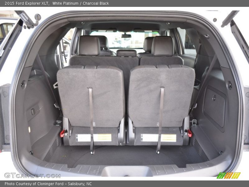 White Platinum / Charcoal Black 2015 Ford Explorer XLT