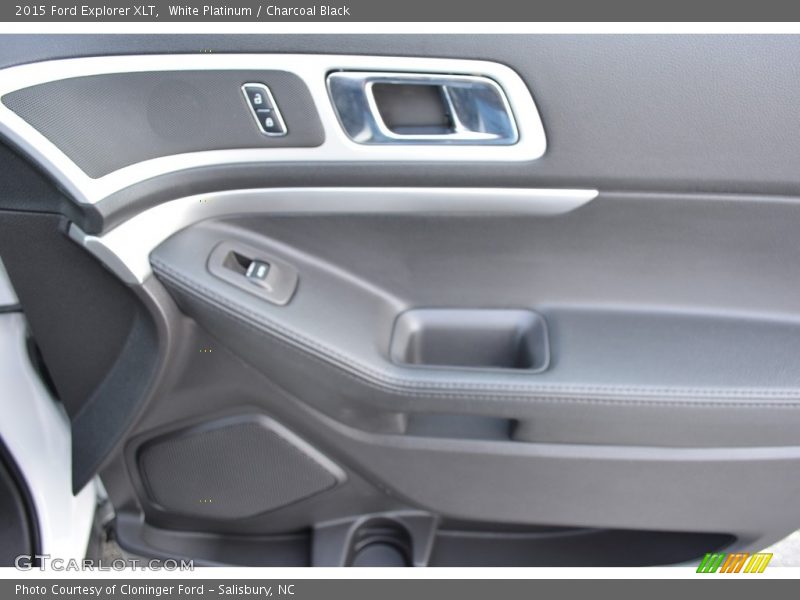 White Platinum / Charcoal Black 2015 Ford Explorer XLT