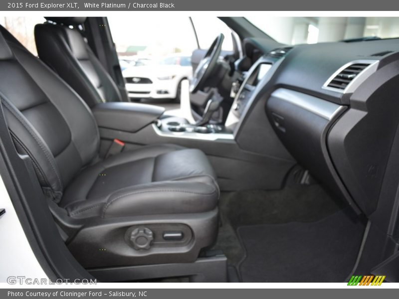 White Platinum / Charcoal Black 2015 Ford Explorer XLT
