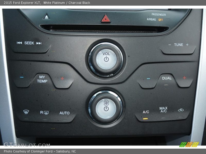 White Platinum / Charcoal Black 2015 Ford Explorer XLT