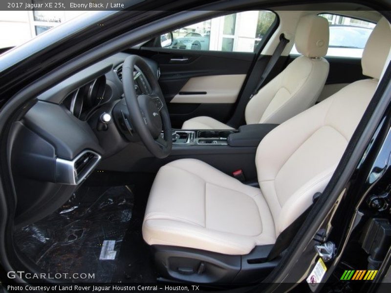 Ebony Black / Latte 2017 Jaguar XE 25t