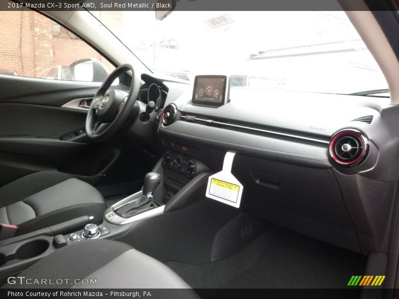Soul Red Metallic / Black 2017 Mazda CX-3 Sport AWD