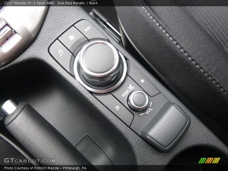 Soul Red Metallic / Black 2017 Mazda CX-3 Sport AWD