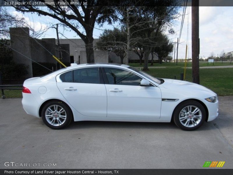 Polaris White / Jet 2017 Jaguar XE 25t Premium