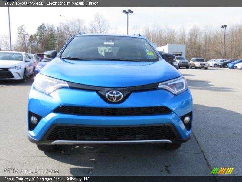 Electric Storm Metallic / Black 2017 Toyota RAV4 SE