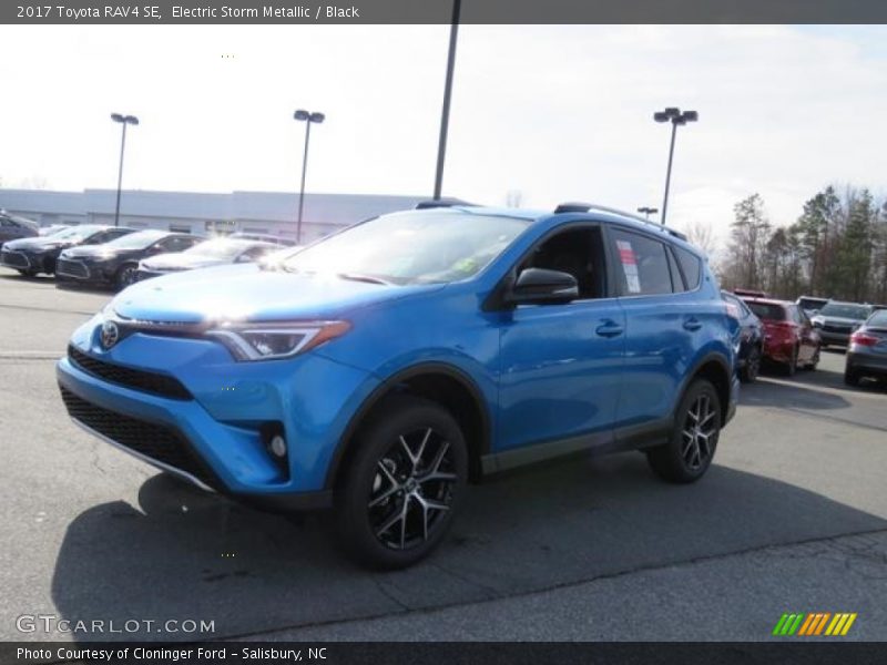 Electric Storm Metallic / Black 2017 Toyota RAV4 SE