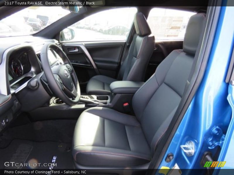 Electric Storm Metallic / Black 2017 Toyota RAV4 SE