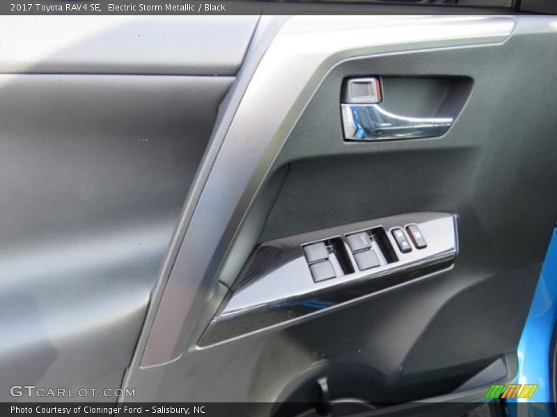 Electric Storm Metallic / Black 2017 Toyota RAV4 SE