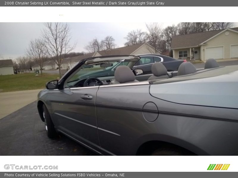 Silver Steel Metallic / Dark Slate Gray/Light Slate Gray 2008 Chrysler Sebring LX Convertible