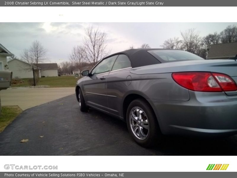 Silver Steel Metallic / Dark Slate Gray/Light Slate Gray 2008 Chrysler Sebring LX Convertible