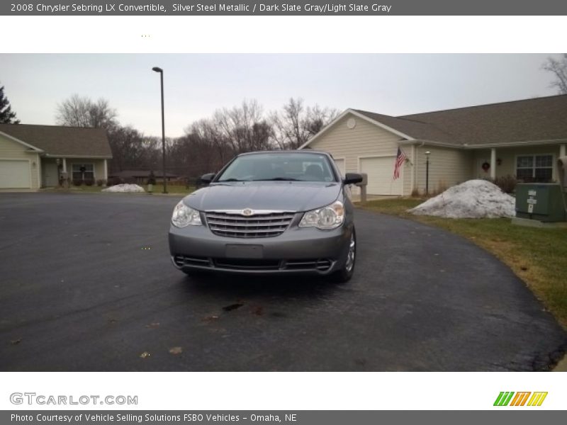 Silver Steel Metallic / Dark Slate Gray/Light Slate Gray 2008 Chrysler Sebring LX Convertible