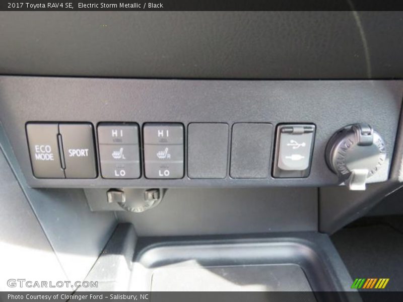 Electric Storm Metallic / Black 2017 Toyota RAV4 SE