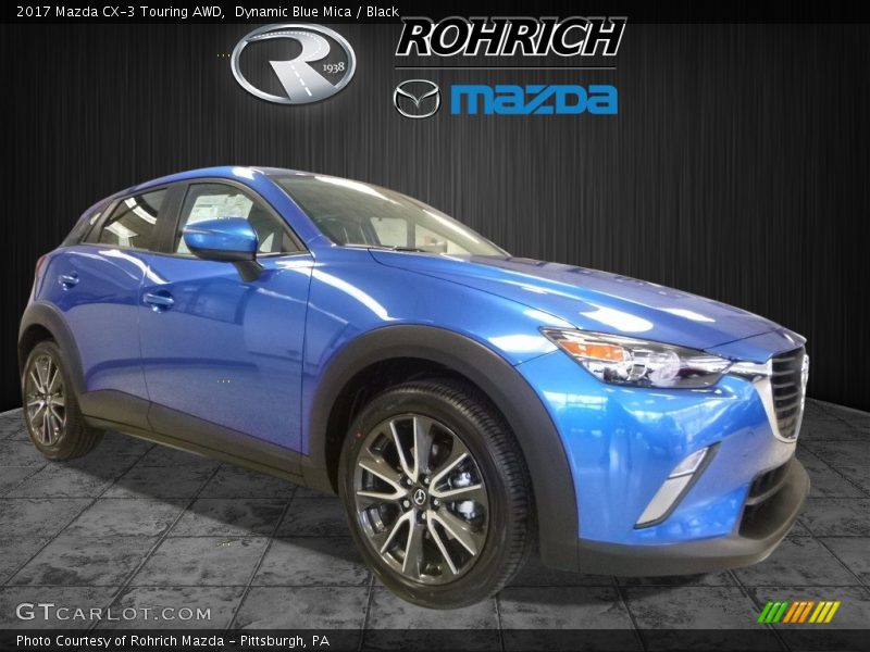 Dynamic Blue Mica / Black 2017 Mazda CX-3 Touring AWD