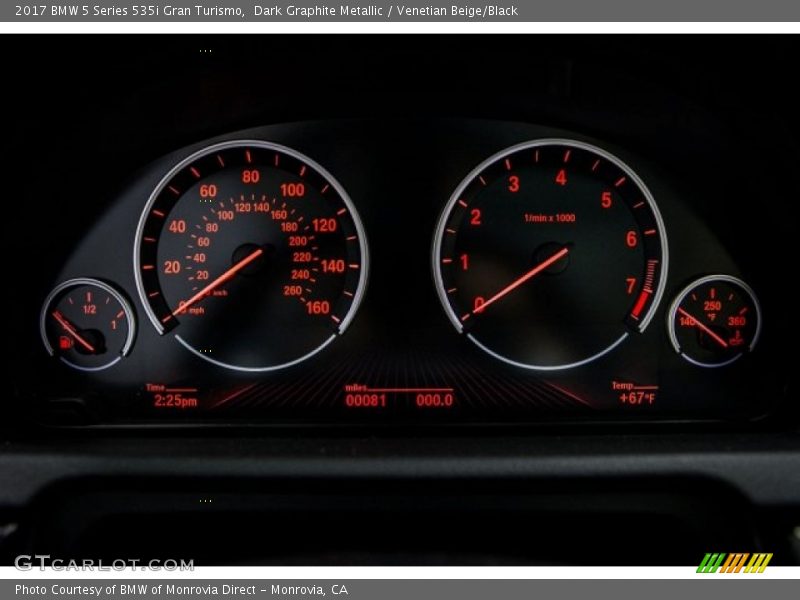  2017 5 Series 535i Gran Turismo 535i Gran Turismo Gauges