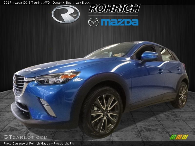 Dynamic Blue Mica / Black 2017 Mazda CX-3 Touring AWD