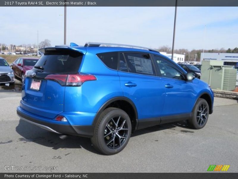 Electric Storm Metallic / Black 2017 Toyota RAV4 SE