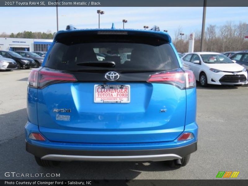 Electric Storm Metallic / Black 2017 Toyota RAV4 SE