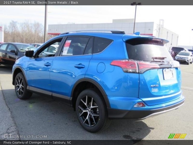 Electric Storm Metallic / Black 2017 Toyota RAV4 SE