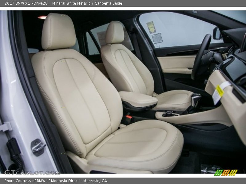 Mineral White Metallic / Canberra Beige 2017 BMW X1 xDrive28i