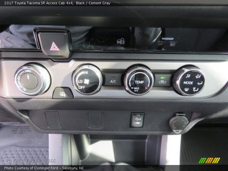 Controls of 2017 Tacoma SR Access Cab 4x4