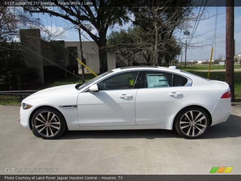 Polaris White / Latte 2017 Jaguar XE 25t Prestige