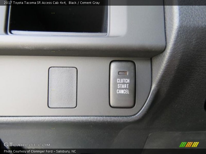 Black / Cement Gray 2017 Toyota Tacoma SR Access Cab 4x4