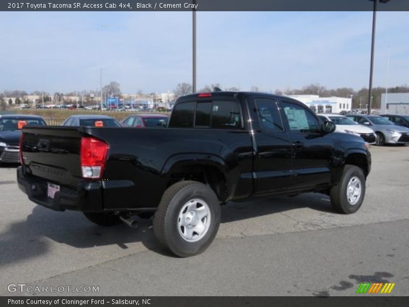 Black / Cement Gray 2017 Toyota Tacoma SR Access Cab 4x4