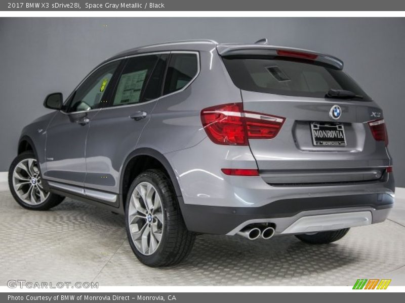 Space Gray Metallic / Black 2017 BMW X3 sDrive28i